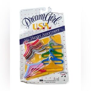 VTG 1986 Dream Girl USA Doll Hanger Assortment 11” Doll Barbie Doll Dollhouse